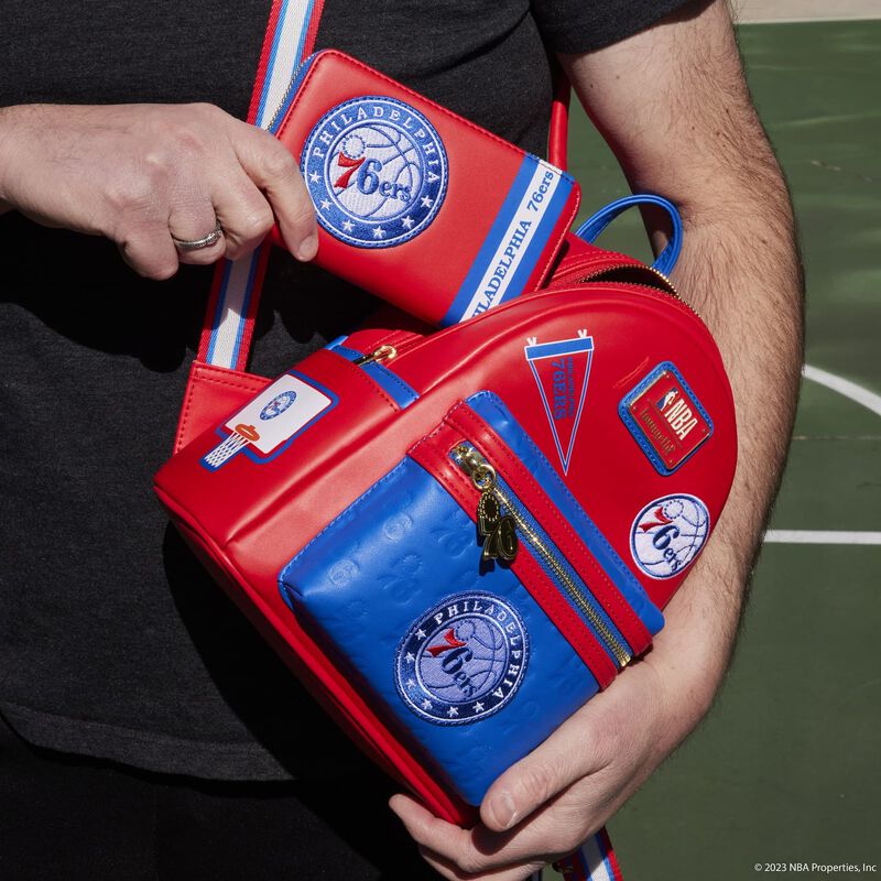 Alternative view of NBA Philadelphia 76ers Patch Icons Zip Around Wallet