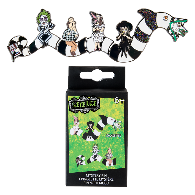 Beetlejuice Sandworm Puzzle Mystery Box Pin