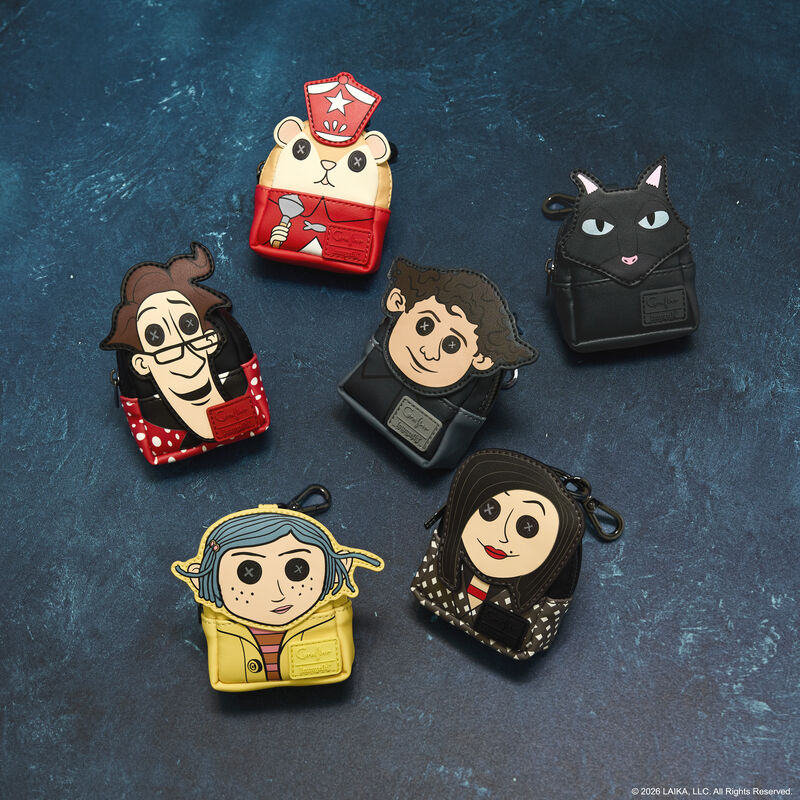 Alternative view of Coraline Cosplay Mystery Mini Backpack Keychain Charm