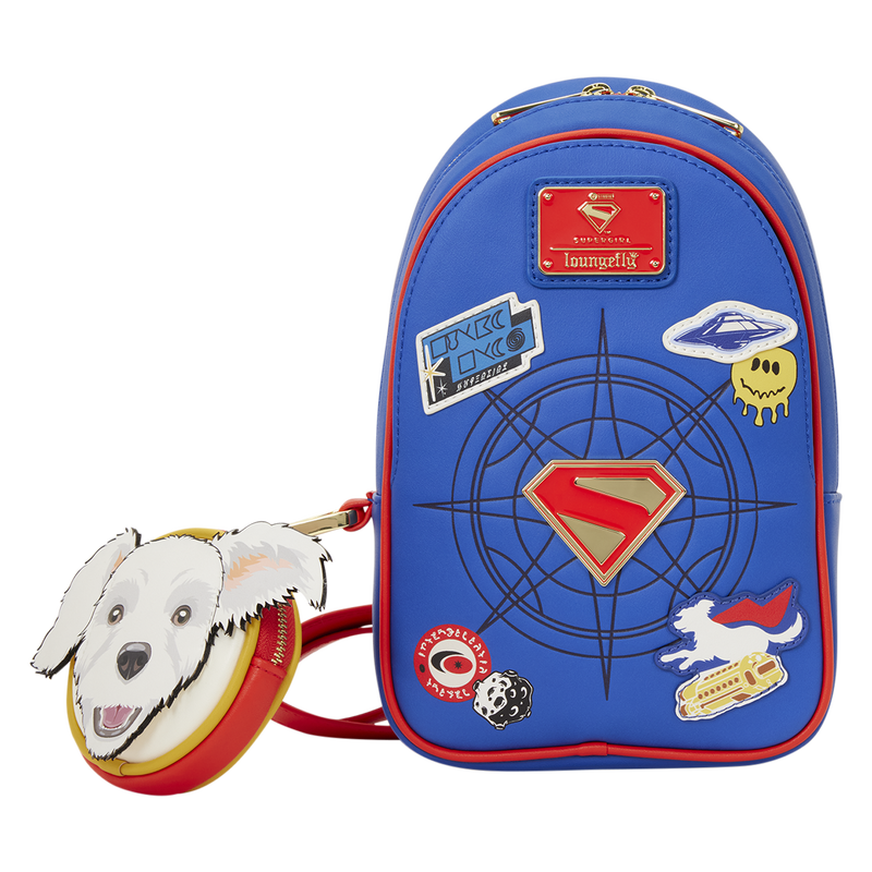 Supergirl Krypto Sling Crossbody Bag with Coin Bag