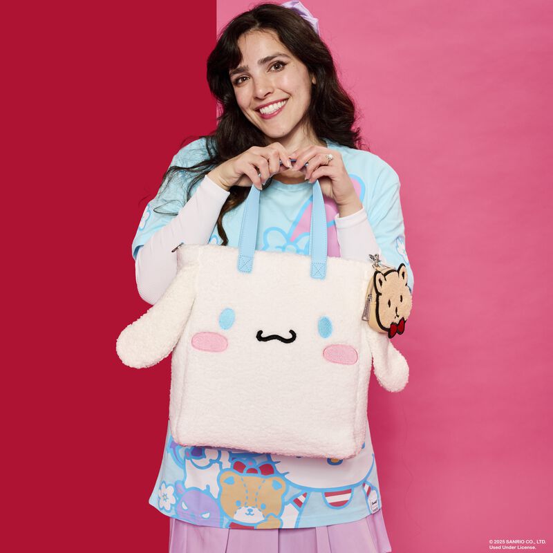 Alternative view of Sanrio Cinnamoroll Cosplay Sherpa Tote Crossbody Bag With Coin Bag