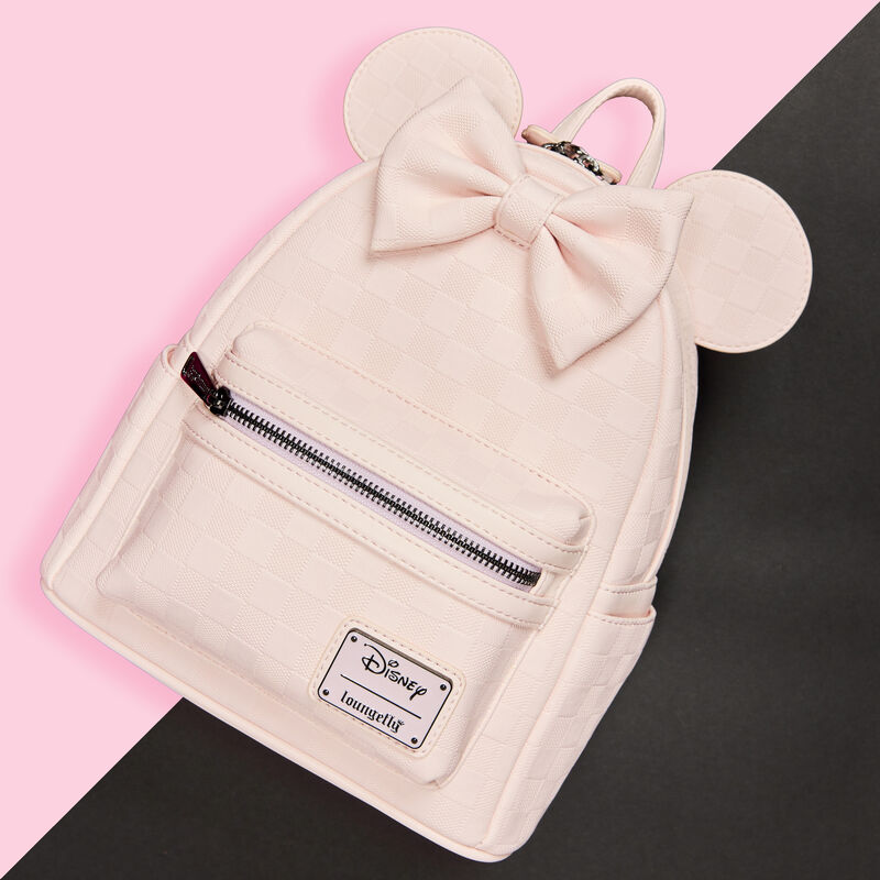 Alternative view of Minnie Mouse Checkered Texture Mini Backpack