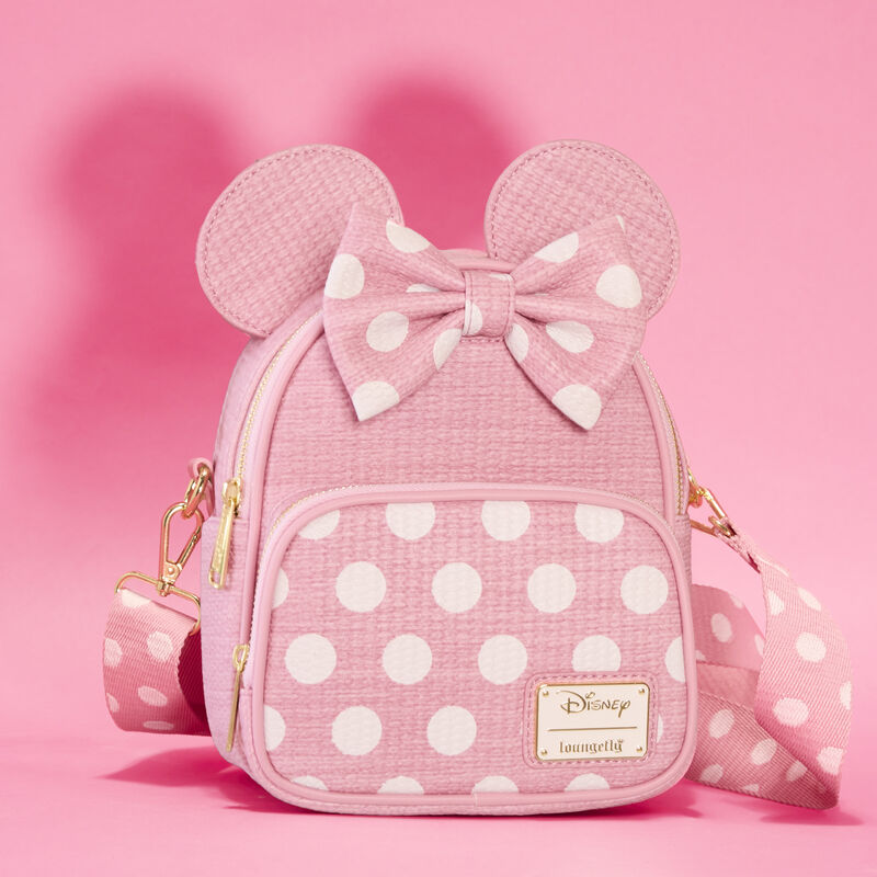 Alternative view of Minnie Mouse Woven Texture Convertible Mini Backpack & Crossbody Bag