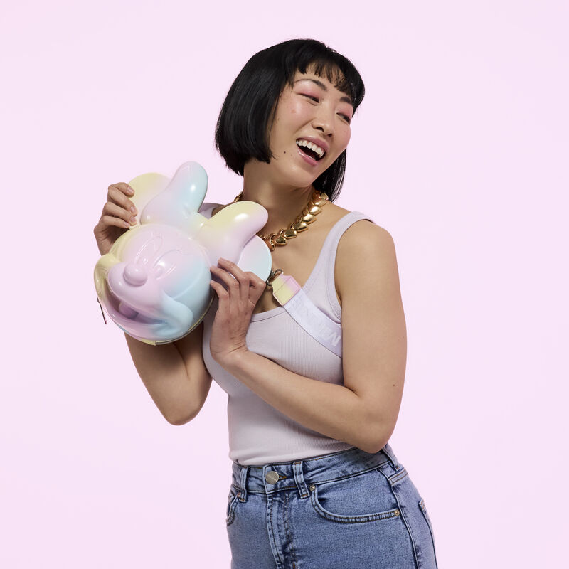 Alternative view of Minnie Mouse Pastel Tie-Dye Molded Figural Crossbody Bag