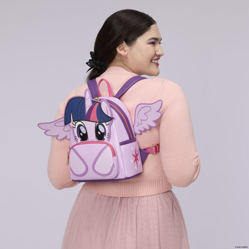 My Little Pony Twilight Sparkle Cosplay Glitter Mini Backpack - Image 2