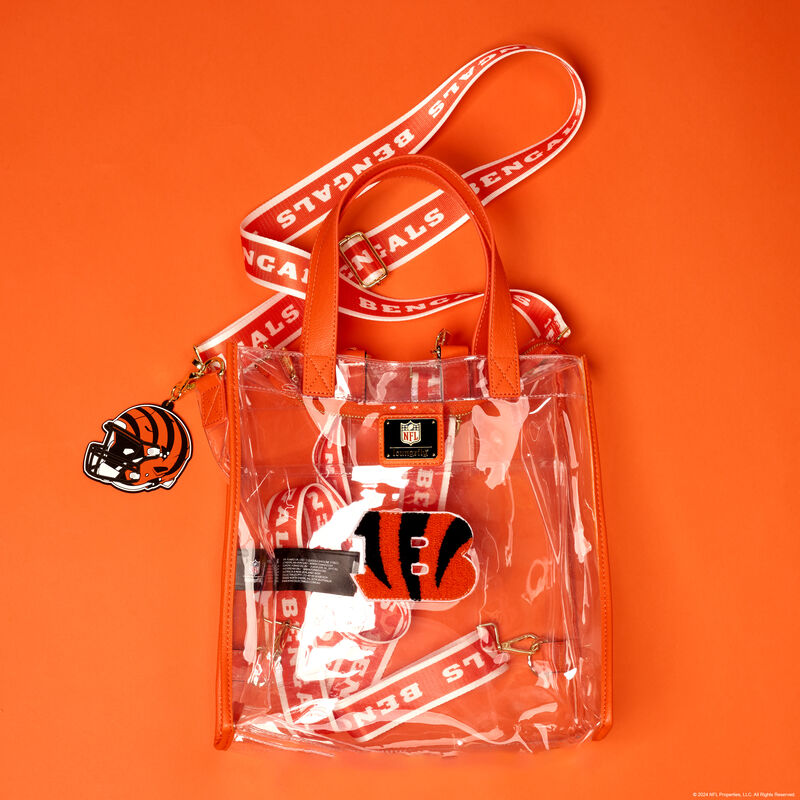 Alternative view of NFL Cincinnati Bengals Clear Convertible Backpack & Tote Crossbody Stadium Bag