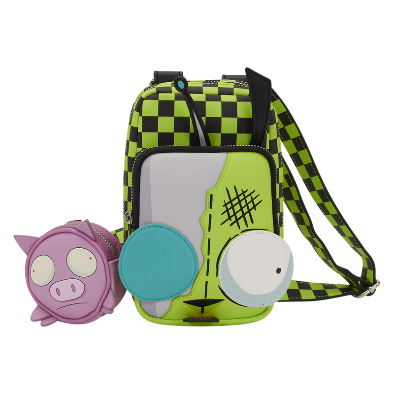 Invader Zim Gir Cell Phone Crossbody Bag with Coin Bag