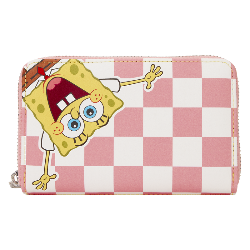 SpongeBob SquarePants & Patrick Star Checkered Zip Around Wallet