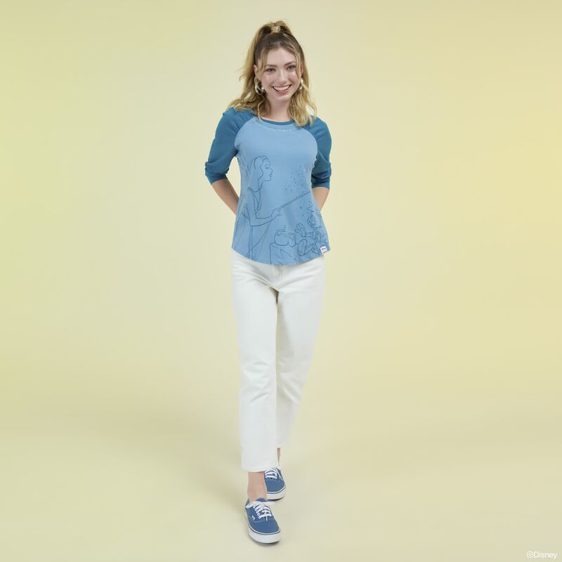 Alternative view of Pinocchio Blue Fairy Unisex Raglan Tee