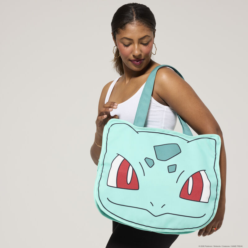 Alternative view of Pokémon Bulbasaur Cosplay Oversized Canvas Tote Bag