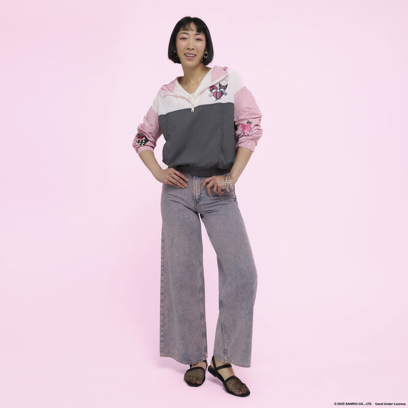 Alternative view of Sanrio My Melody & Kuromi Half-Zip Unisex Windbreaker Jacket