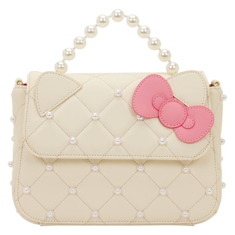 Sanrio Hello Kitty Exclusive Quilted Pearl Handle Crossbody Bag