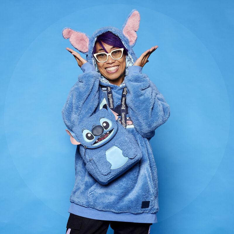 Alternative view of Stitch Plush Sherpa Cosplay Mini Backpack