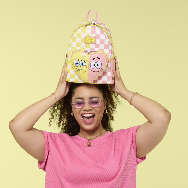 Alternative view of SpongeBob SquarePants & Patrick Star Checkered Mini Backpack