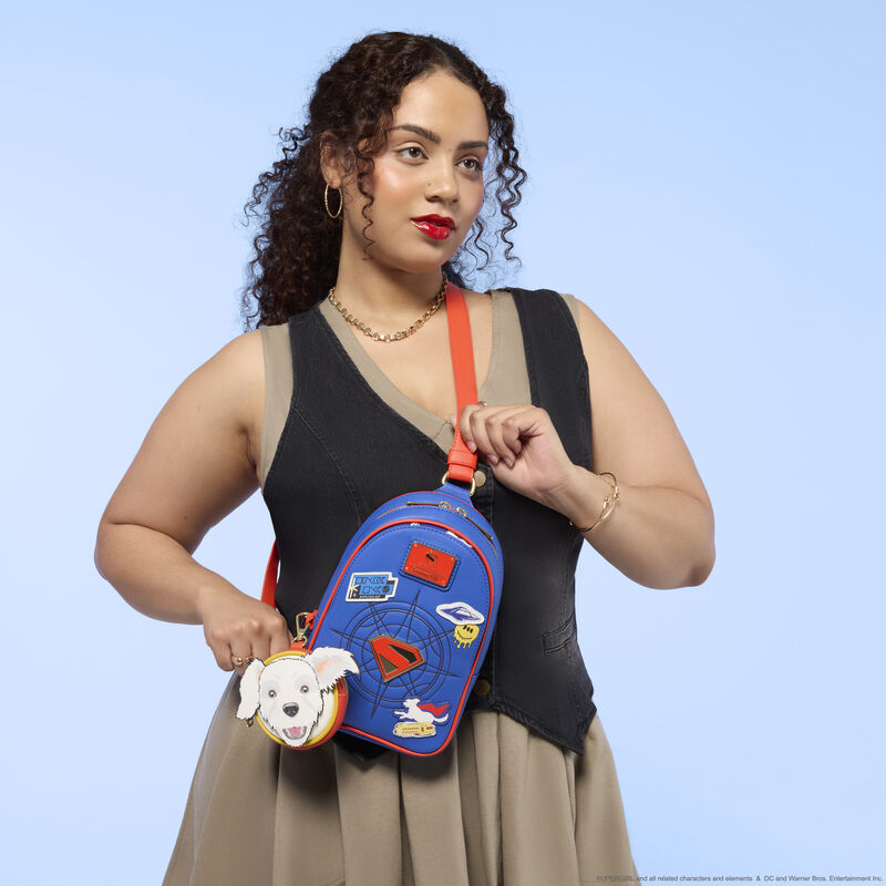Alternative view of Supergirl Krypto Sling Crossbody Bag with Coin Bag