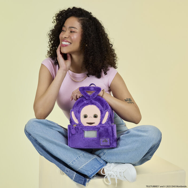 Alternative view of Teletubbies Tinky-Winky Plush Cosplay Light Up Mini Backpack
