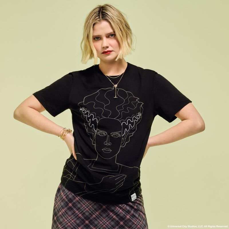 Alternative view of Universal Monsters The Bride Of Frankenstein Unisex Tee