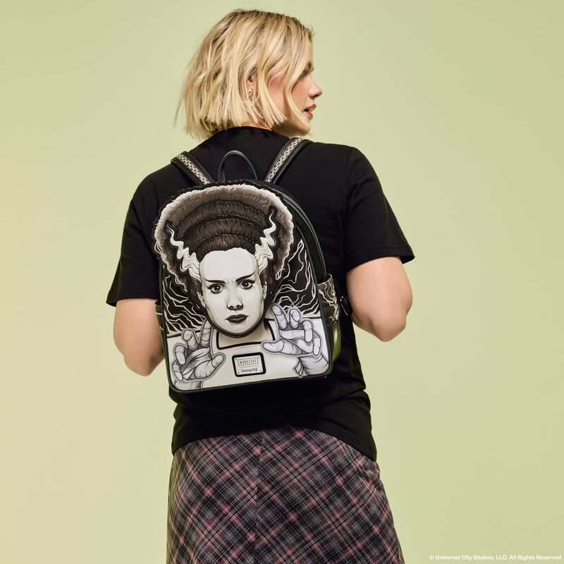 Alternative view of Universal Monsters Exclusive The Bride Of Frankenstein Glow Mini Backpack