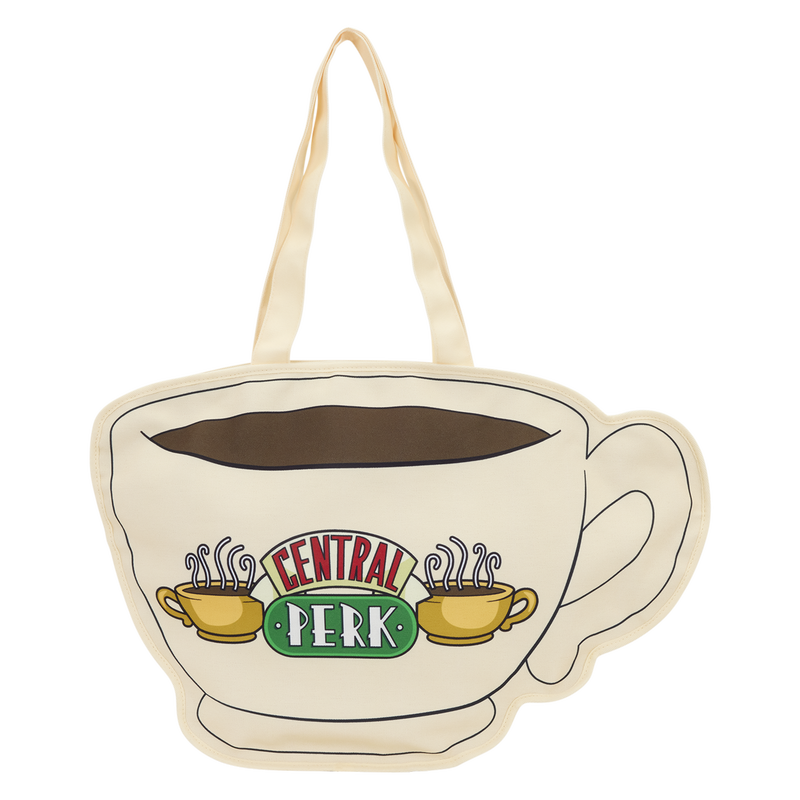 Friends Central Perk Coffee Cup Oversized Canvas Tote Bag