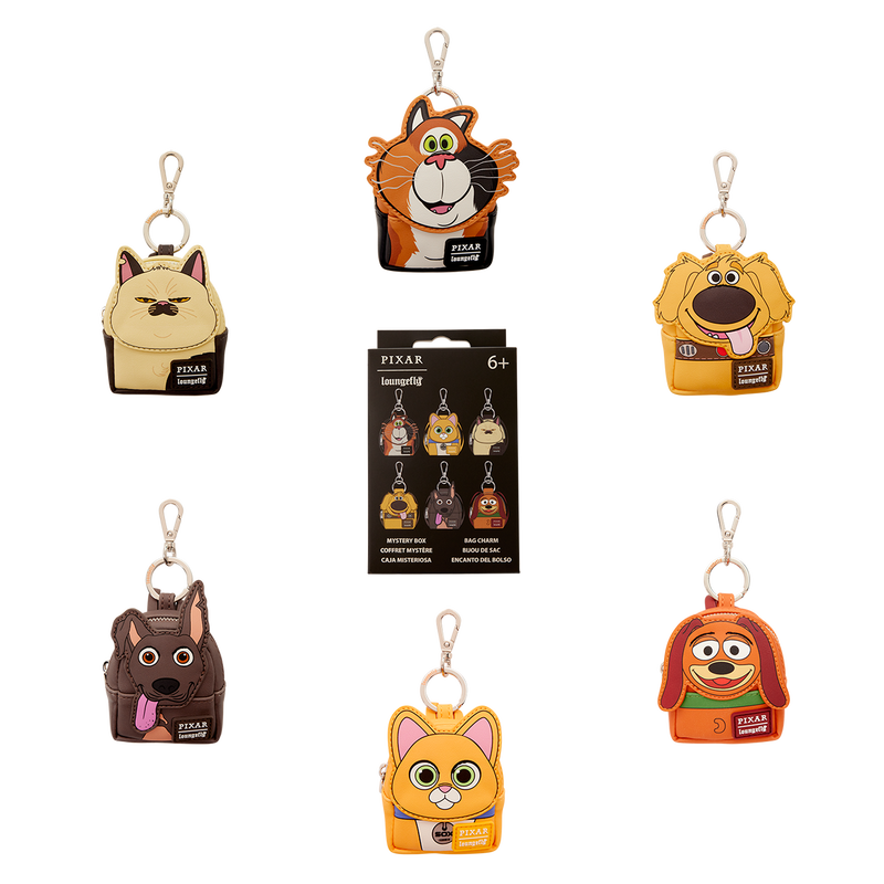 Pixar Dogs & Cats Cosplay Mystery Mini Backpack Keychain Charm