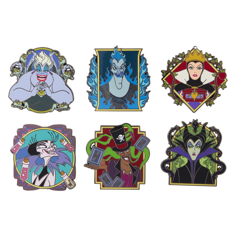 Alternative view of Disney Villains Portait Mystery Box Pins