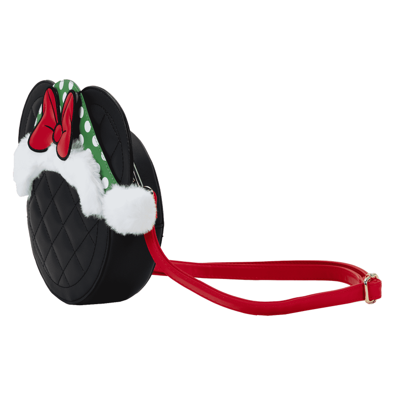 Alternative view of Minnie Mouse Polka Dot Santa Hat Quilted Crossbody Bag