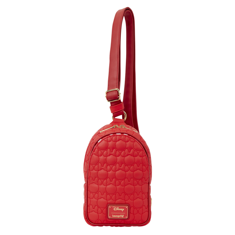 Minnie Mouse Silhouette All-Over Print Sling Crossbody Bag