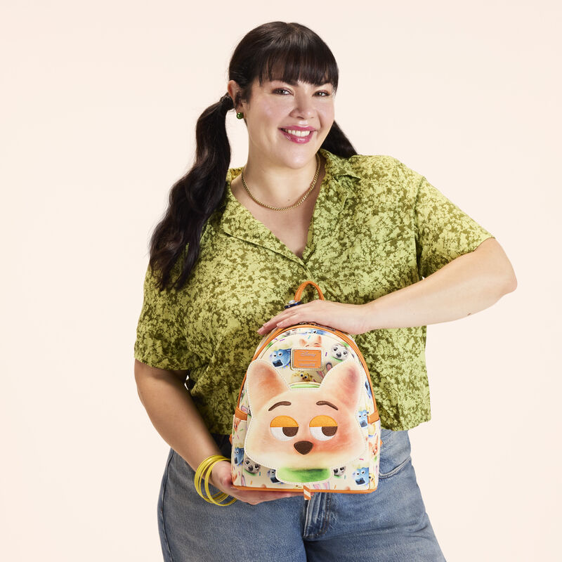 Alternative view of Zootopia 2 Nick Wilde Cotton Candy Cosplay All-Over Print Mini Backpack